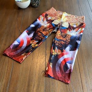 Sadhana Marvel Comic Capri Leggings